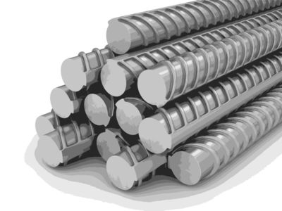 钢铁工业与重工业主题的程式化矢量插图